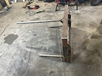 Steel fork attachment fabricated on the shop floor